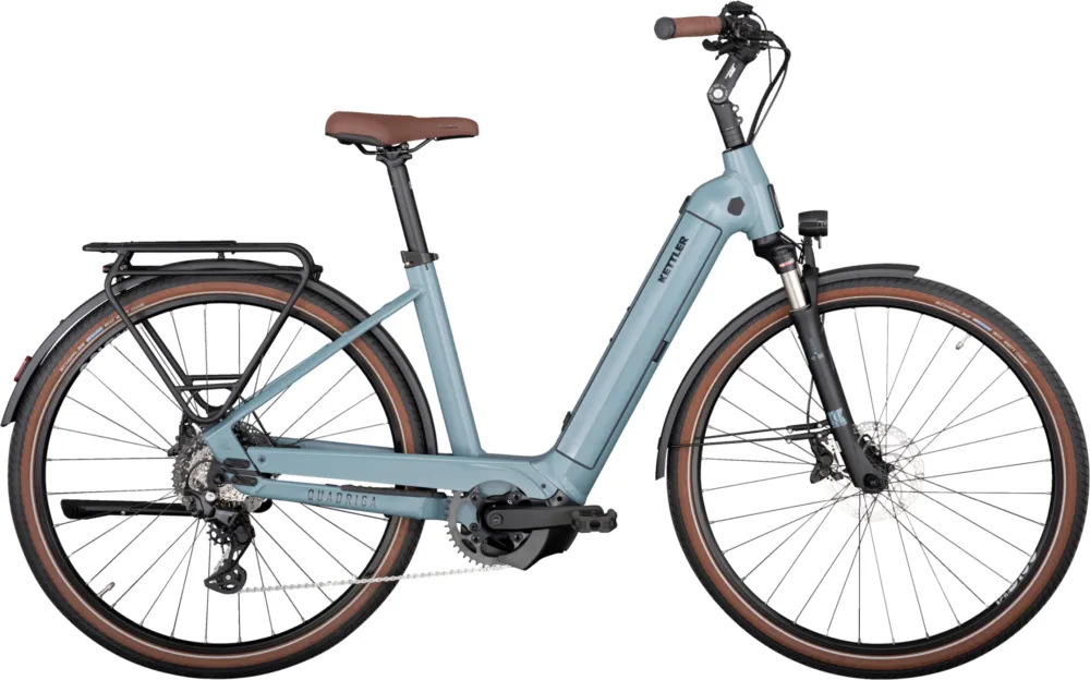 Kettler Quadriga CX10 LG (625) - 625 Wh - 28 Zoll - Tiefeinsteiger - modern blue matt / black shiny - Größe 43 CM Markenware