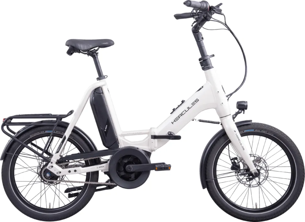 Hercules Rob Fold F8+ - 545 Wh - 20 Zoll - Faltrahmen - 2026 - pearlwhite-glossy - Größe 50 CM Nur Heute