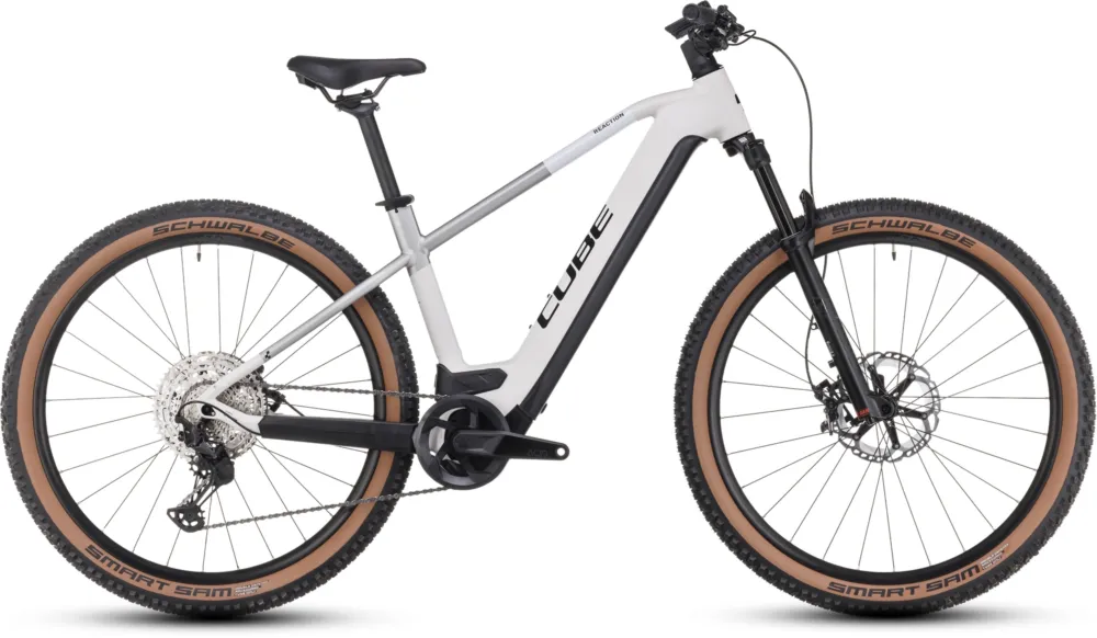 Cube Reaction Hybrid SLT 750 - 750 Wh - 27,5 Zoll - Diamant - silver´n´cream - Größe 15 ZOLL Echt