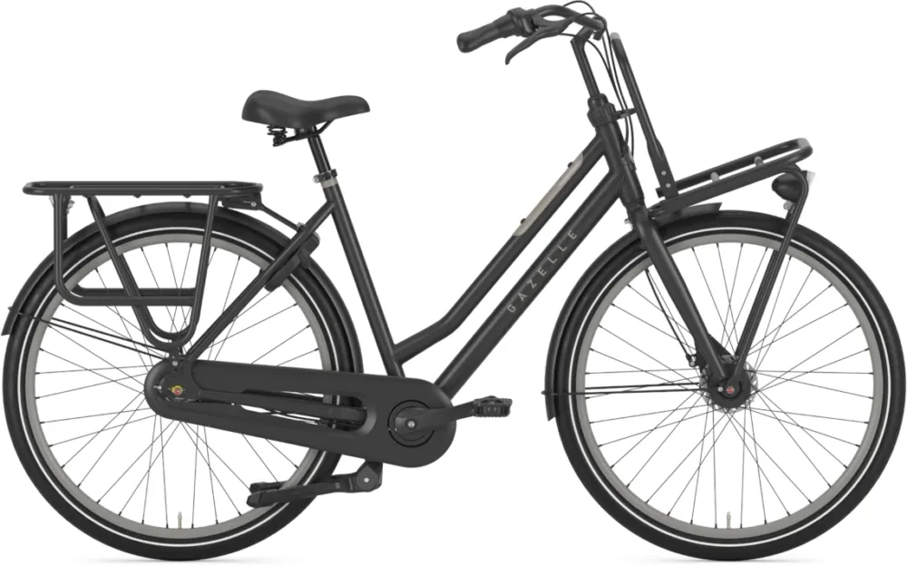 Begrenztes Angebot Gazelle HeavyDutyNL T7 - 28 Zoll - Tiefeinsteiger - 2026 - Black Matte - Größe 54 CM