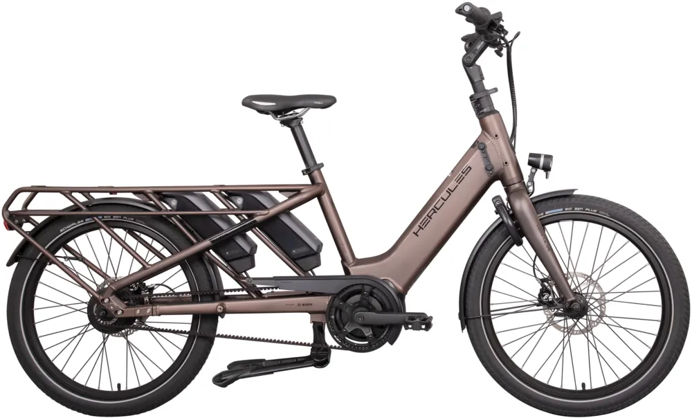 Direkt Vom Hersteller Hercules Rob Family F360 - 1000 Wh - 24 Zoll - Longtail - braun-matt - Größe 45 CM