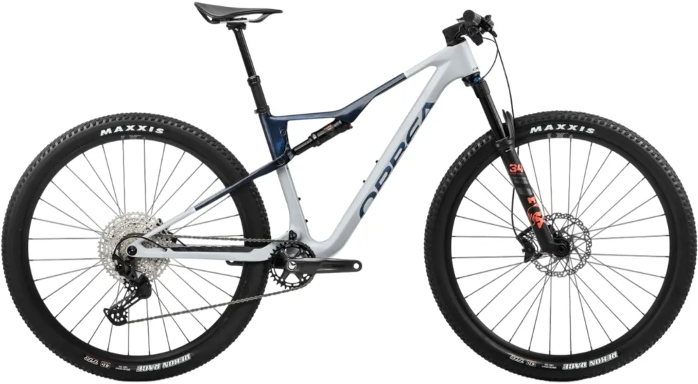 Wochenendangebot Orbea Oiz M30 - 29 Zoll - Fully - Halo Silver-Blue Carbon View - Größe L
