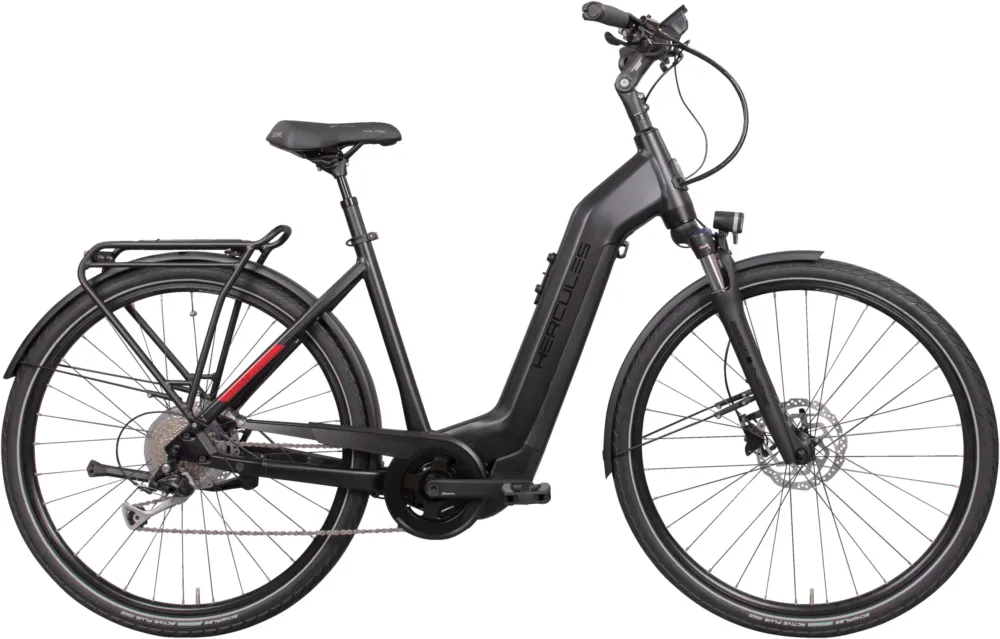 Hercules Intero I-8 - 630 Wh - 28 Zoll - Tiefeinsteiger - black matt - Größe 45 CM Begrenztes Angebot