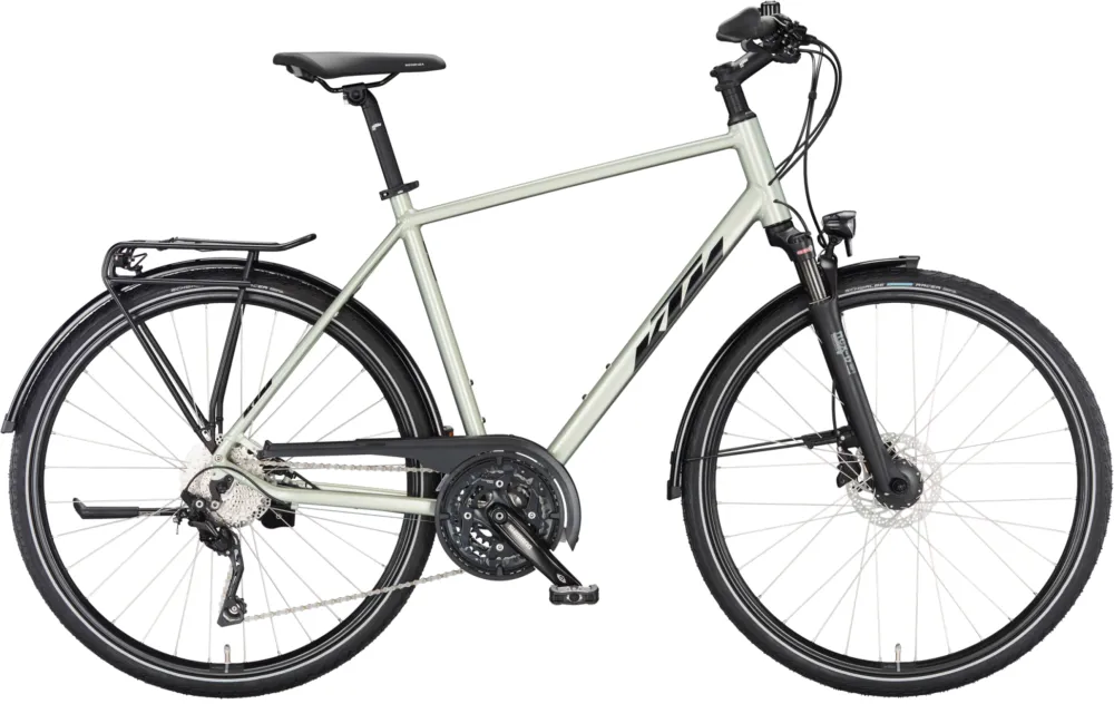 Preisreduziert KTM Life Conquest - 28 Zoll - Diamant - dew silver (black+orange) - Größe 56 CM