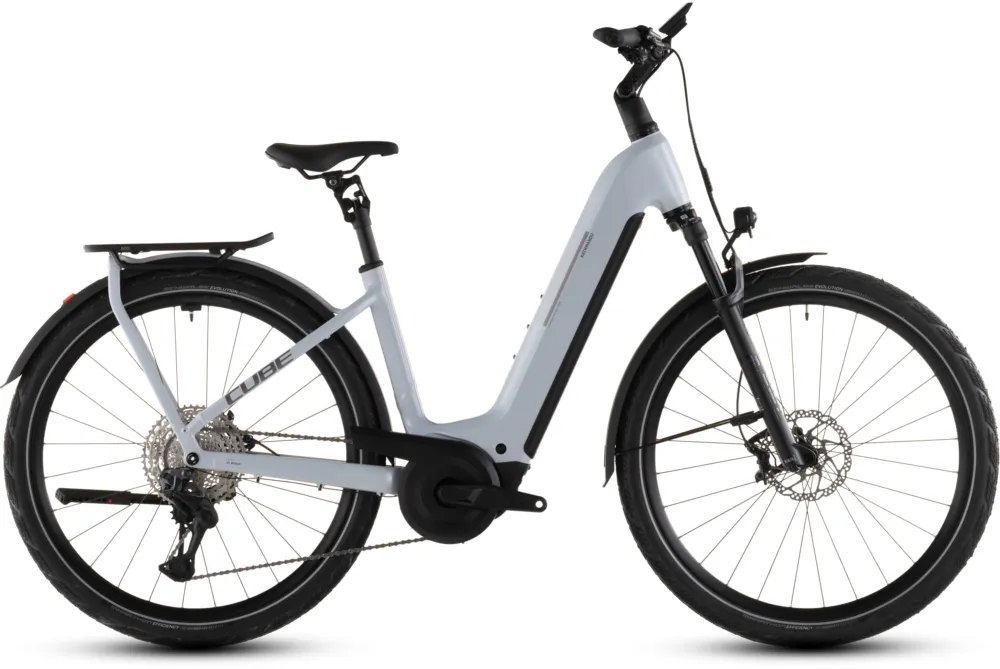 Expressversand Cube Kathmandu Hybrid SLX 800 - 800 Wh - 28 Zoll - Tiefeinsteiger - 2026 - foggrey´n´grey - Größe 46 CM