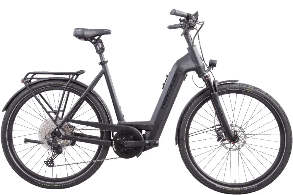 Hercules E-Imperial Max I-12 - 750 Wh - 28 Zoll - Tiefeinsteiger - black matt - Größe 45 CM Markenprodukt