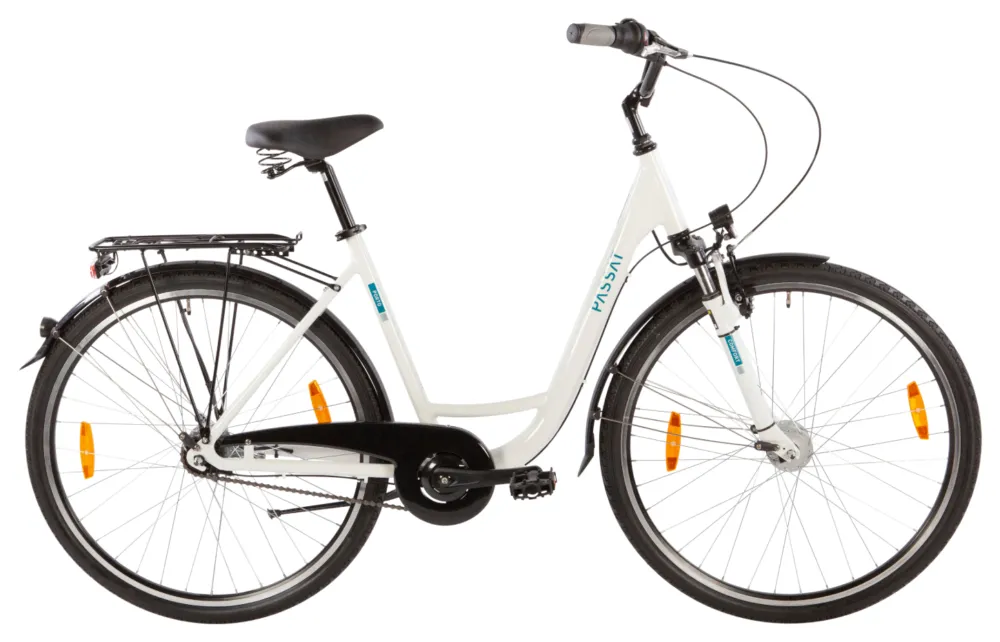 Abverkauf Passat Porto - 28 Zoll - Tiefeinsteiger - 2026 - white/silver/berry - Größe 45 CM