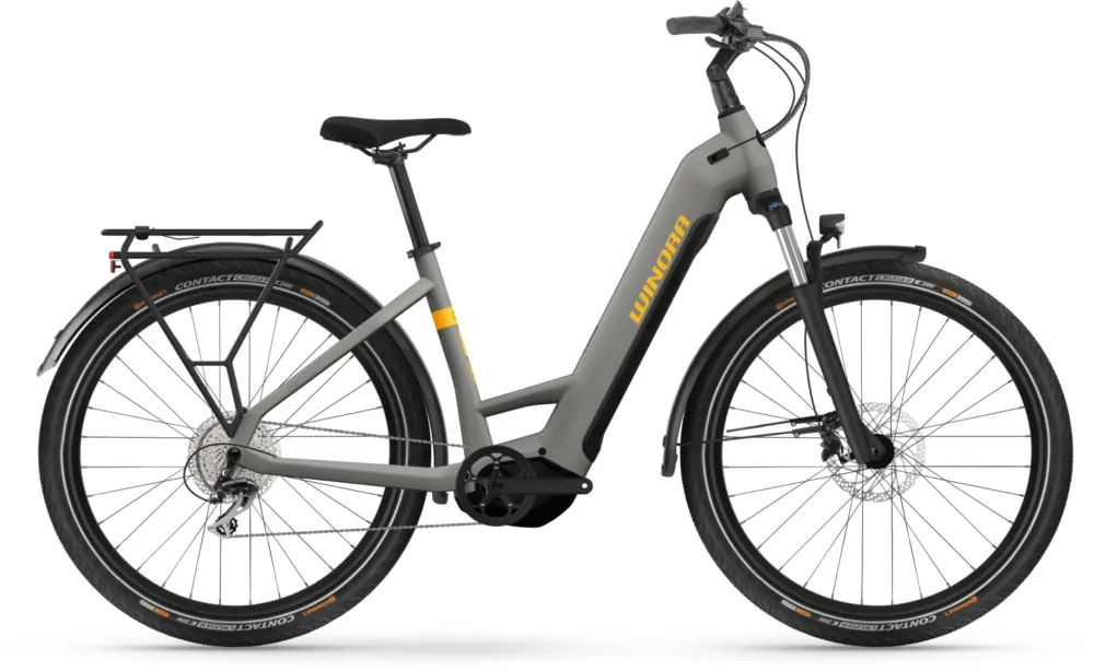 Neue Ware Winora Yucatan X8 - 720 Wh - 27,5 Zoll - Tiefeinsteiger - Quarz Matt - Größe 50 CM