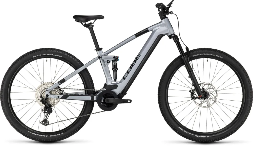 Knallerangebot Cube Stereo Hybrid 120 Race 750 - 750 Wh - 27,5 Zoll - Fully - polarsilver´n´black - Größe 16 ZOLL