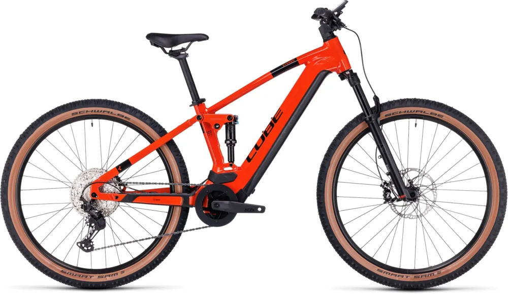 Schnäppchen Cube Stereo Hybrid 120 Race 750 - 750 Wh - 27,5 Zoll - Fully - sparkorange´n´black - Größe 16 ZOLL
