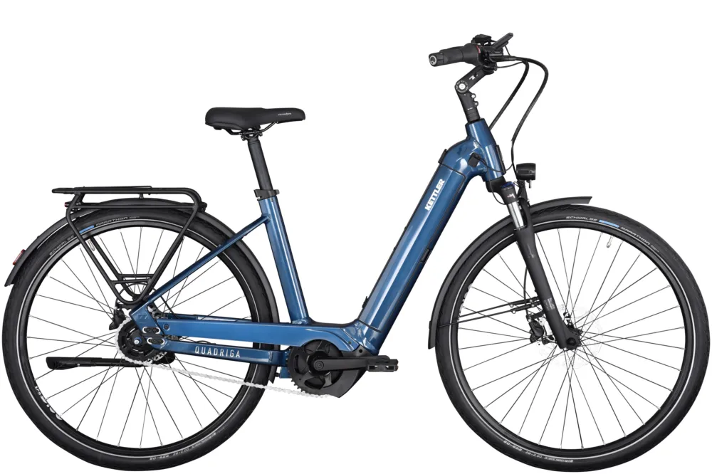Aktuell Kettler Quadriga P5 RT - 625 Wh - 28 Zoll - Tiefeinsteiger - dark blue shiny - Größe 48 CM