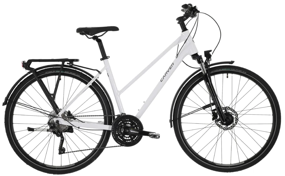 Carver Route 130 - 28 Zoll - Trapez - white silver darkanthracite - Größe 55 CM Sonderaktion