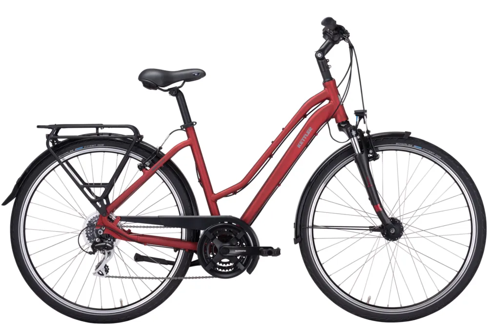 Echt Kettler Traveller 1.0 21G - 28 Zoll - Trapez - landscape red matt - Größe 45 CM