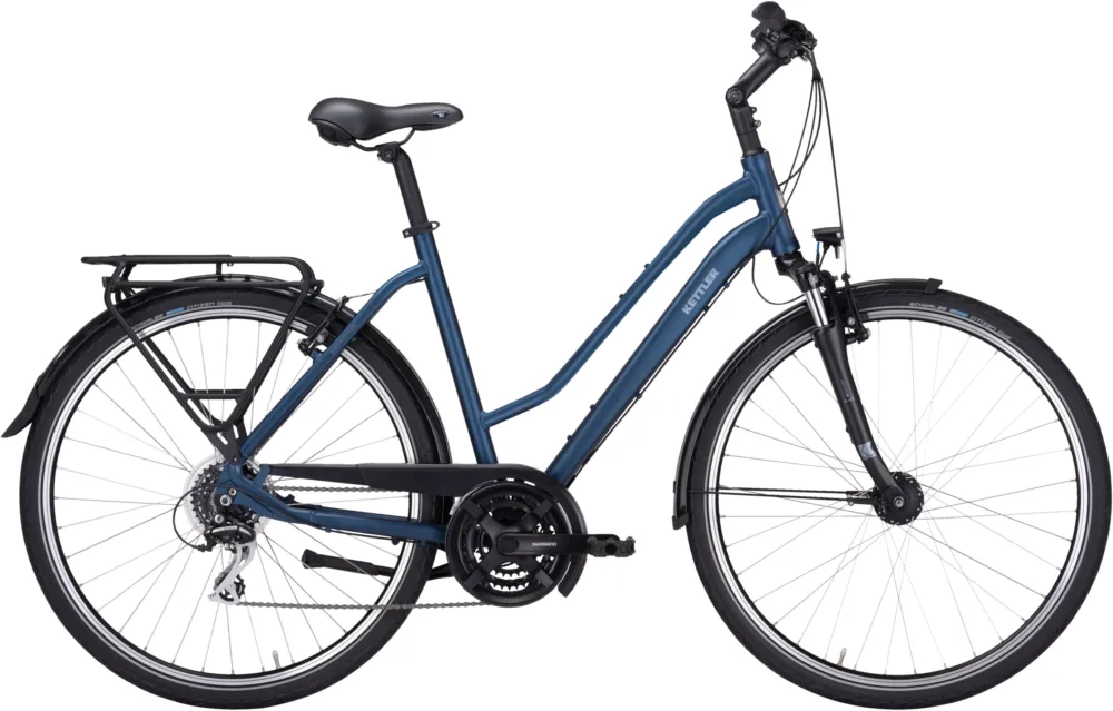Finale Aktion Kettler Traveller 1.0 21G - 28 Zoll - Trapez - Dark Blue matt - Größe 50 CM