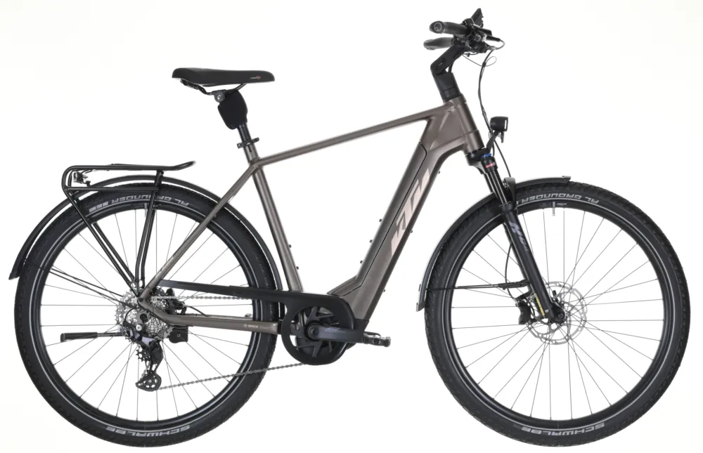 Expressversand KTM Macina Gran 710 - 750 Wh - 28 Zoll - Diamant - oak matt (champagne+orange) - Größe 51 CM