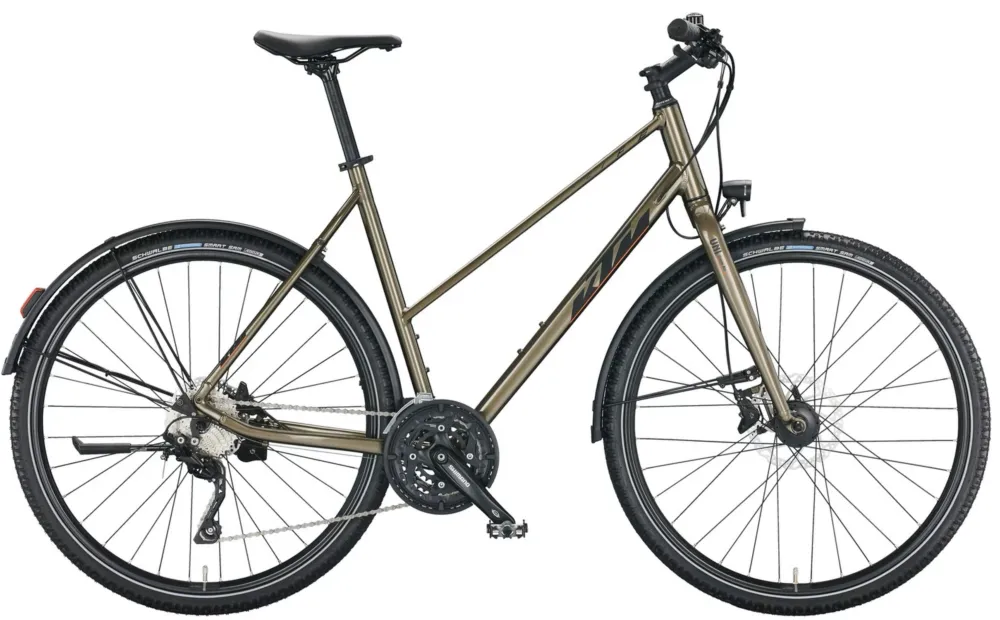 Expressversand KTM X-Life Action Street - 28 Zoll - Trapez - oak (black matt+orange glossy) - Größe 43 CM