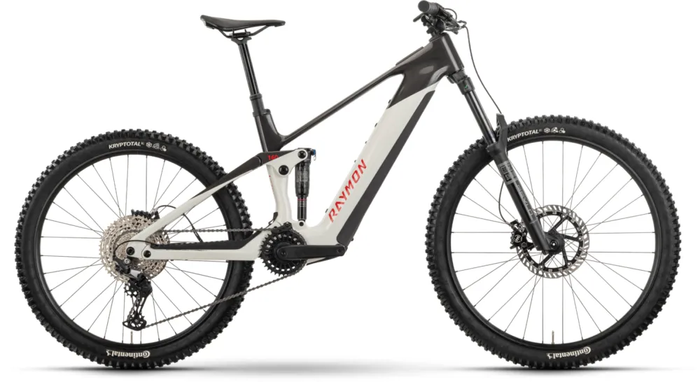 Raymon Tarok - 756 Wh - 29 - 27,5 Zoll - Fully - white/carbon/red - Größe L Nur Heute