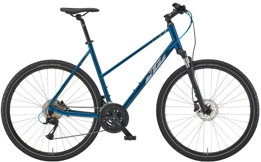 Top-Seller KTM X-Life Road - 28 Zoll - Trapez - vital blue (silver+blue) - Größe 43 CM