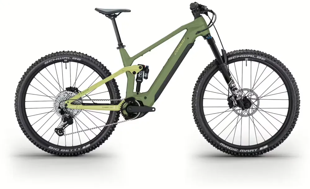 Direkt Vom Hersteller Conway Xyron LT 6.0 - 800 Wh - 29 Zoll - Fully - olive matt / dusty yellow - Größe L / 44 cm