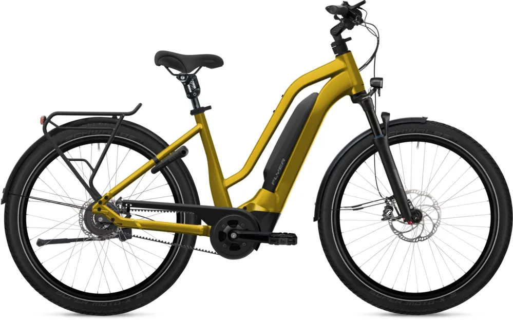 Flyer Upstreet3 7.23 - 750 Wh - 27,5 Zoll - Tiefeinsteiger - Curcuma Gloss - Größe XXXL Nur Für Kurze Zeit