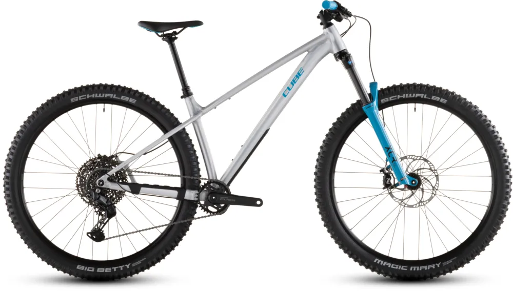 Cube Reaction TM ONE - 27,5 Zoll - Diamant - 2026 - rawmetal´n´blue - Größe XS Finale Aktion