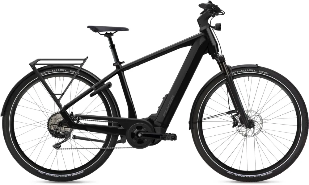Flyer G1 Upstreet 7.10 - 750 Wh - 28 Zoll - Diamant - Pearl Black Gloss - Größe M Super-Preis