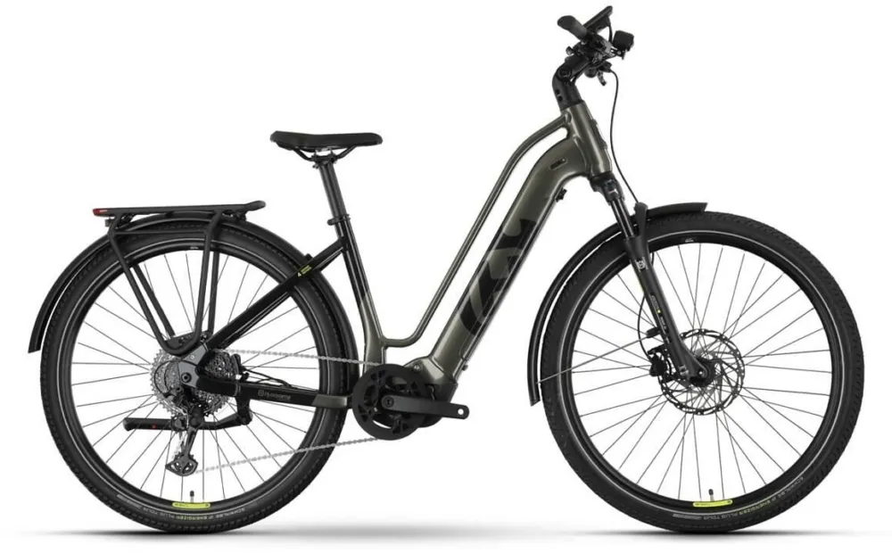 Mega-Angebot Husqvarna Grand Pather 4 - 630 Wh - 28 Zoll - Trapez - DARK GREEN - Größe S