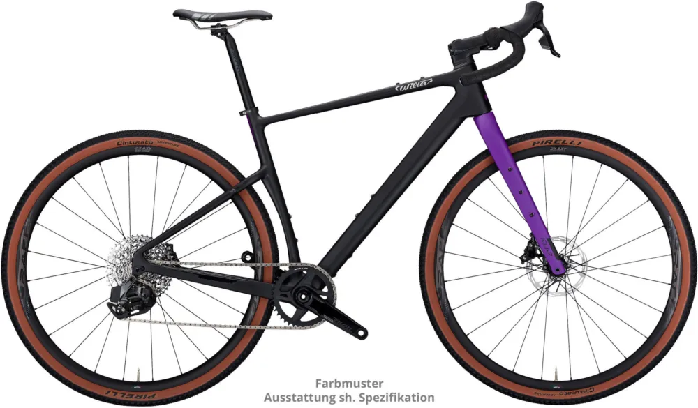 Meistverkauft Wilier Adlar - GRX 1x11 - Contact - 28 Zoll - Diamant - black purple matt - Größe XS