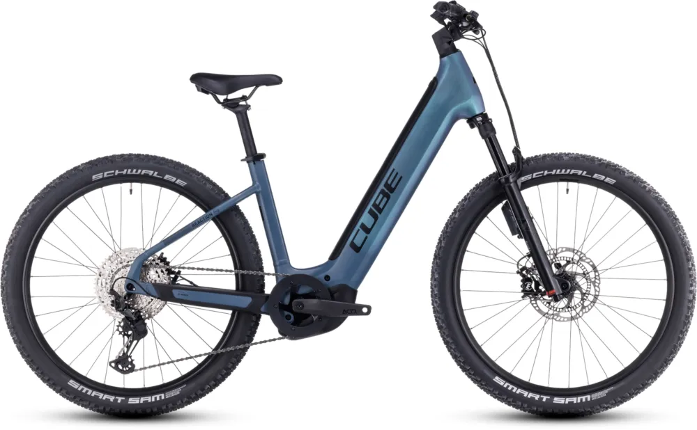 Kracherpreis Cube Reaction Hybrid ABS 750 - 750 Wh - 27,5 Zoll - Tiefeinsteiger - smaragdgrey´n´blue - Größe 18 ZOLL