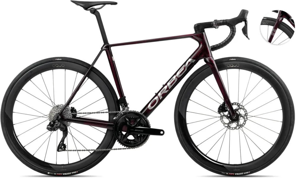 Orbea Orca M30i LTD PWR - 28 Zoll - Diamant - Wine Red Carbon View-Titanium (Gloss) - Größe 55 CM Preis Gesenkt