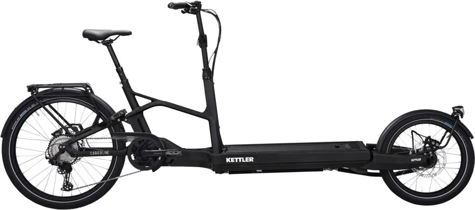 Kettler Cargoline FS 600 - 625 Wh - 26 Zoll - Long John - black matt - Größe 43 CM Angebot
