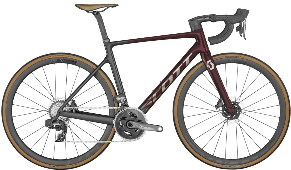 Markenprodukt Scott Addict RC 10 - 28 Zoll - Diamant - Red Tint Carbon - Größe XXL