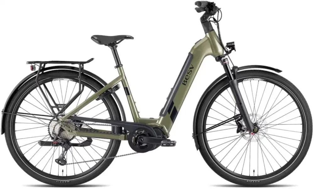 BESV TR 1.1 Low Step - 720 Wh - 28 Zoll - Tiefeinsteiger - metallic khaki - Größe S Preiswert