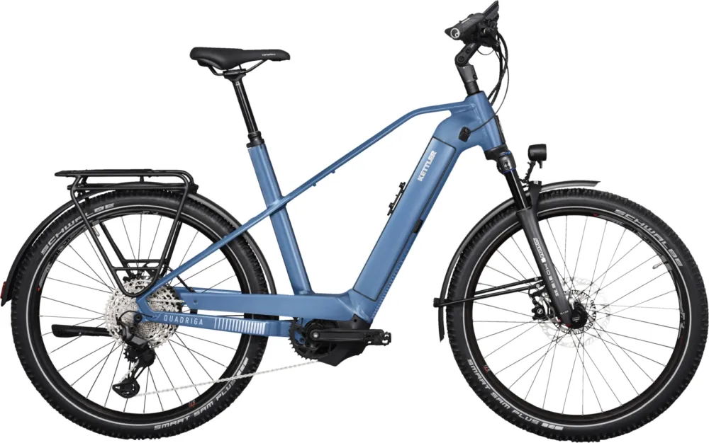 Ausverkauf Kettler Quadriga Town & Country Comp C - 750 Wh - 27,5 Zoll - Diamant - Dark Blue matt - Größe 51 CM