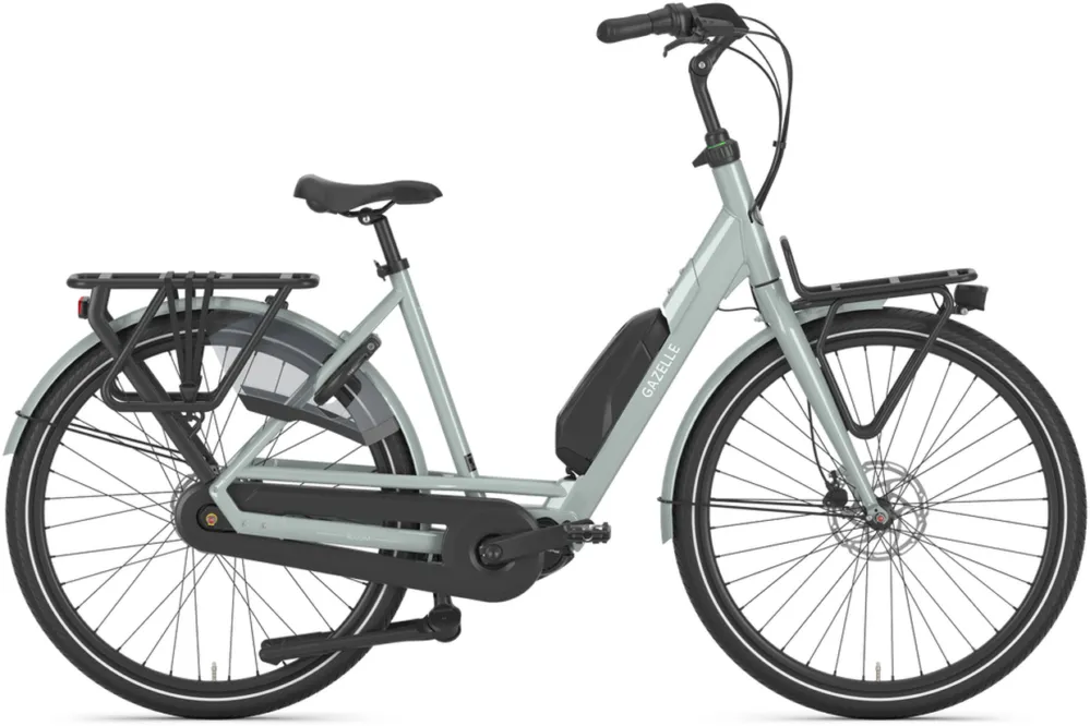 Gazelle Bloom C7 - 504 Wh - 28 Zoll - Tiefeinsteiger - 2026 - light olive / glänzend - Größe 53 CM Wochenendangebot