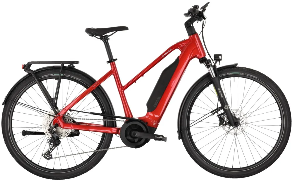 Carver Route E.440 - 800 Wh - 28 Zoll - Trapez - 2026 - red/black/silver - Größe 45 CM Ausverkauf