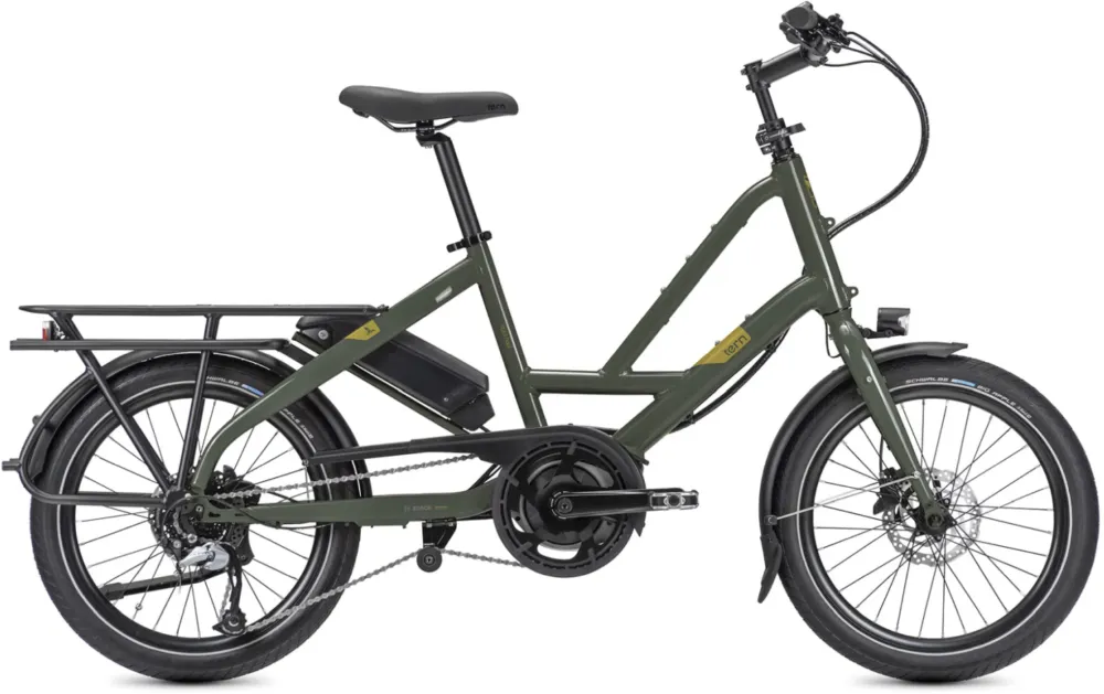 Tern Quick Haul D8 - 500 Wh - 20 Zoll - Longtail - Olive/Mustard - Größe One Size Zertifiziert