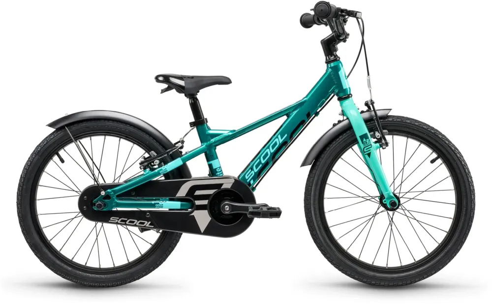 Nur Heute S'cool XXlite EVO 18 1-Gang - 18 Zoll - Y-Form - Dark Green/Mint - Größe 23 CM