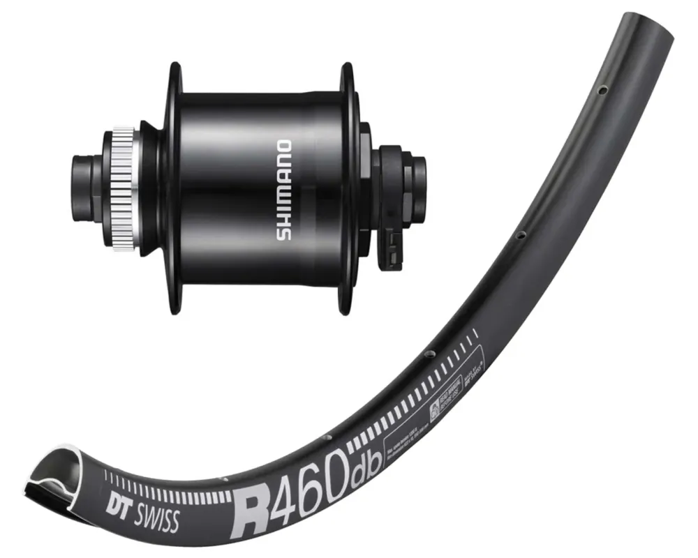 DT Swiss Vorderrad mit Nabendynamo für Gravelbikes Disc | schwarz Geprüft