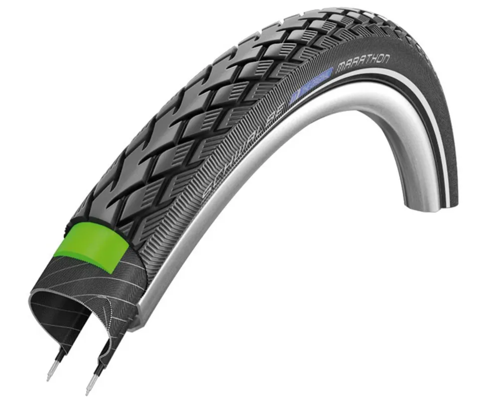 Marathon 28x1.10 Zoll Rennrad-Reifen ADDIX Performance Line GreenGuard Drahtreifen | schwarz-reflex 28-622 Preisreduziert