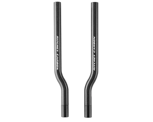 Echt WCS Carbon Aero Extensions S-Bend | glänzend Karbon