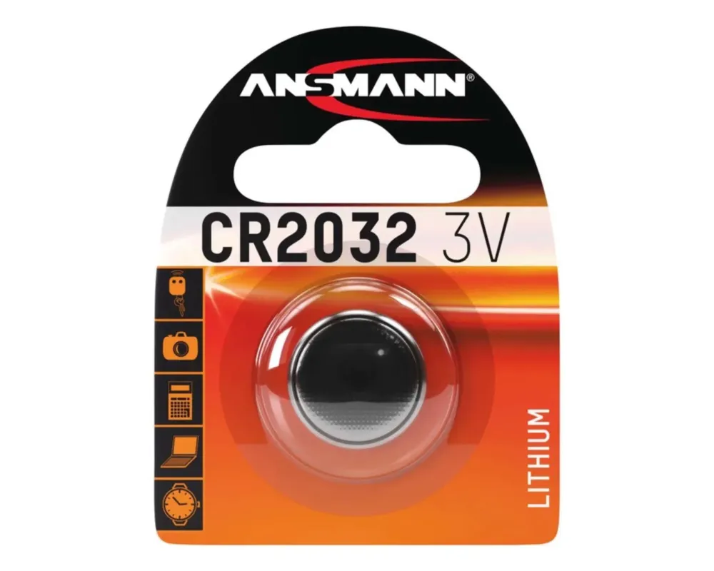 Knopfzelle CR2032 (3V, 230 mAh), Lithium | silber Preisreduziert