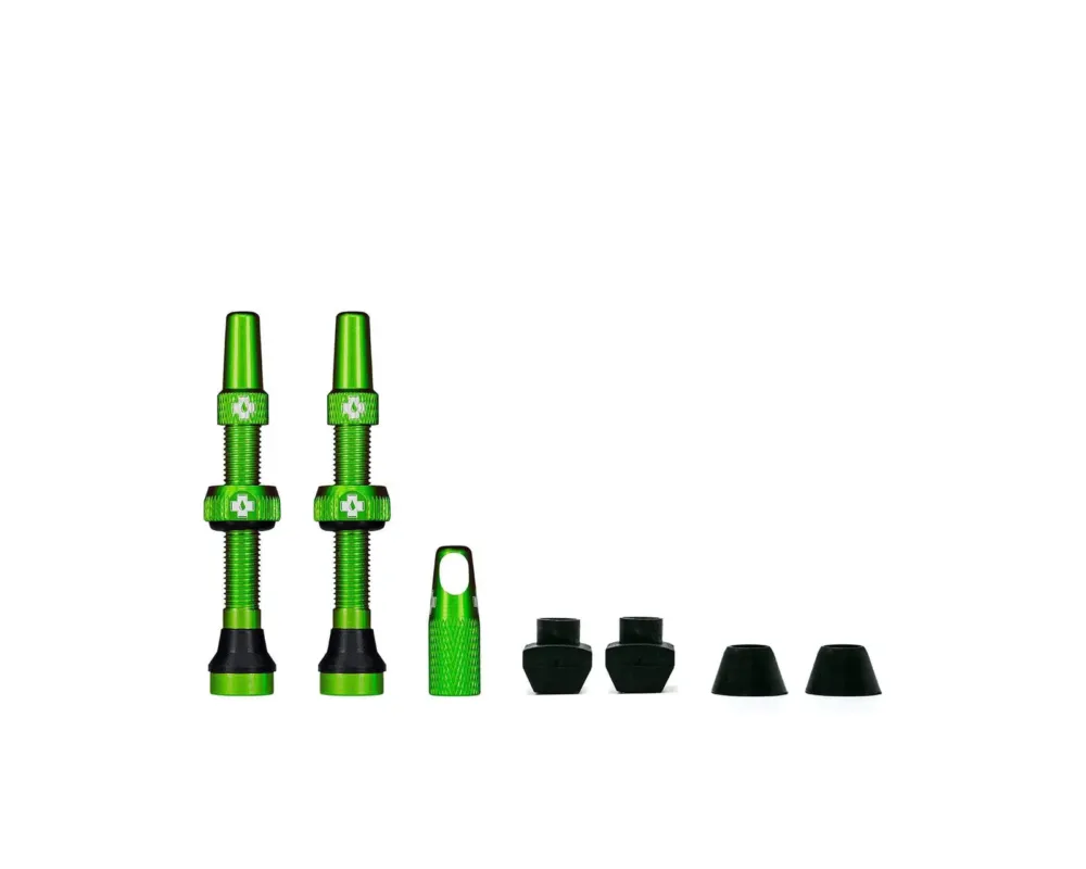 Nur Heute Tubeless Ventil Kit Universal für MTB & Rennrad | green 80 mm