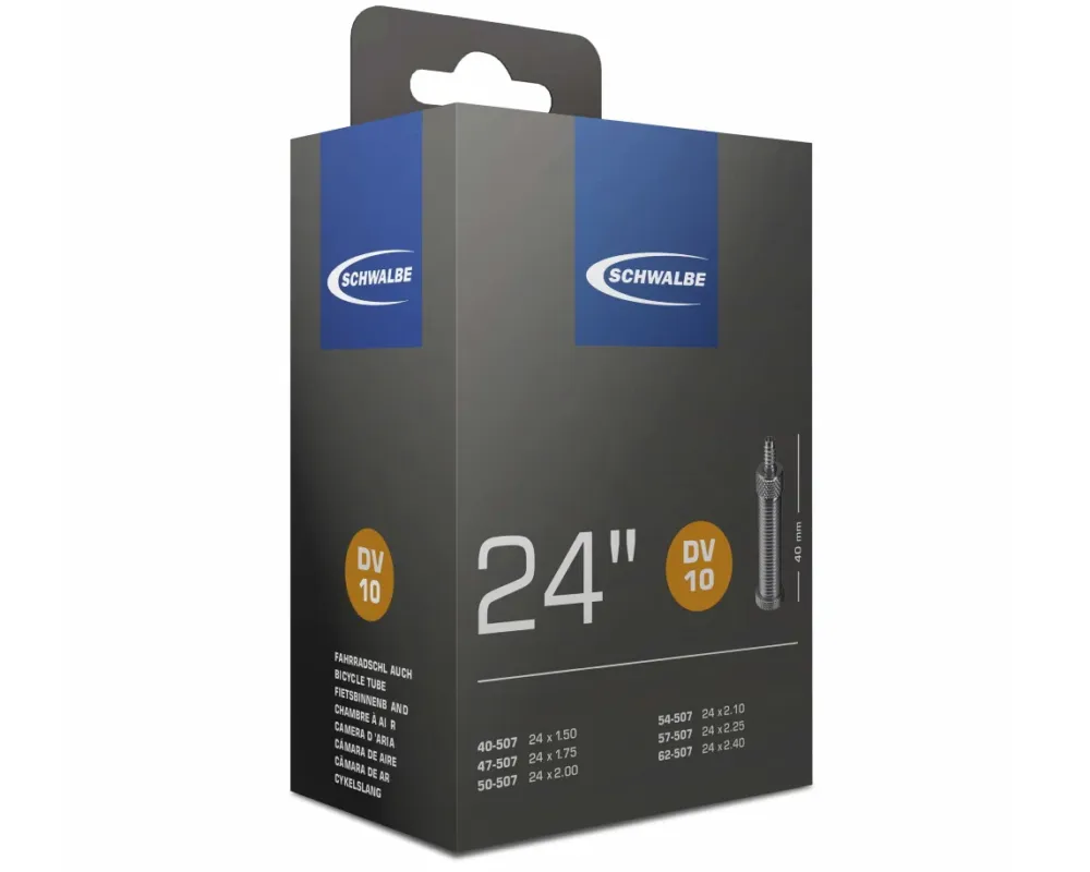 Schlauch 24 Zoll DV 10 - 24x1.5/2.1 - 32 mm Fahrradventil Bestpreis