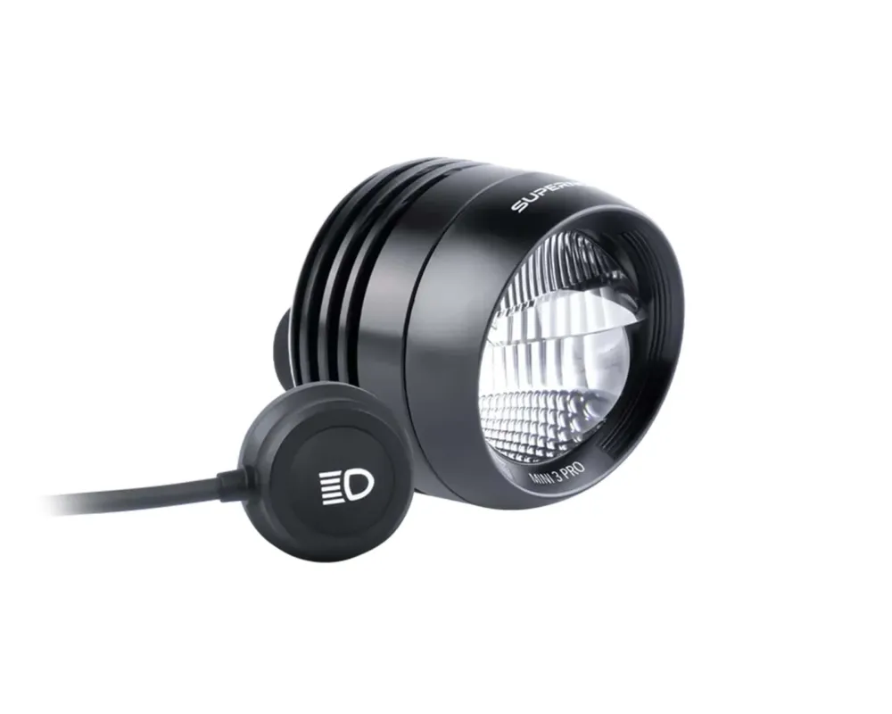 Garantierte Lieferung Mini 3 Pro Scheinwerfer für E-Bike - 650 Lumen StVZO | schwarz