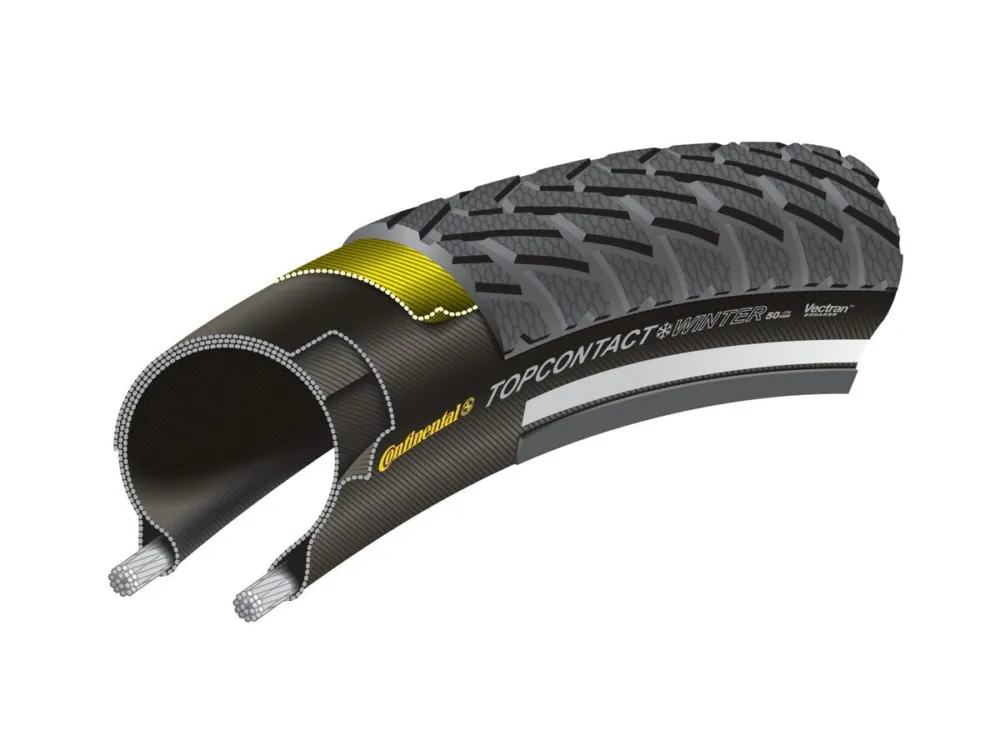 Continental - Reifen Conti Top Contact Winter II Pr.fb 27.5x2.00Zoll 50-584 schwarz Skin Reflex Versand Am Gleichen Tag