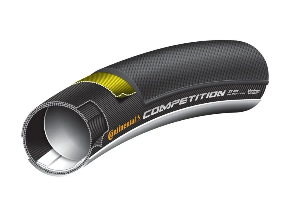 Continental - Schlauchreifen Conti Competition 28Zollx25mm (27x1Zoll) schwarz/schwarz Skin Knallerangebot