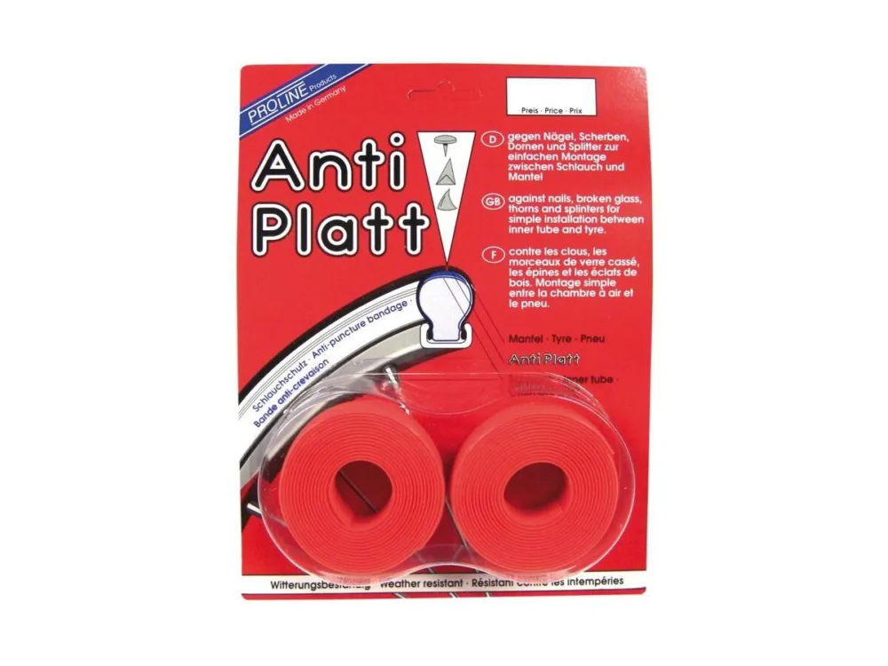 Sonderaktion Proline - Einlegeband Anti-Platt per Paar 25-28/622 rot 25 mm breit
