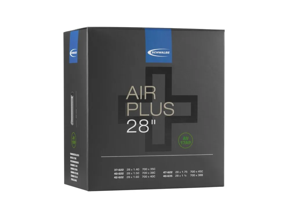 Schwalbe - Schlauch Schwalbe AV 17AP Air Plus 28Zoll 37/47-622/635 AV AGV 40mm Preis Gesenkt
