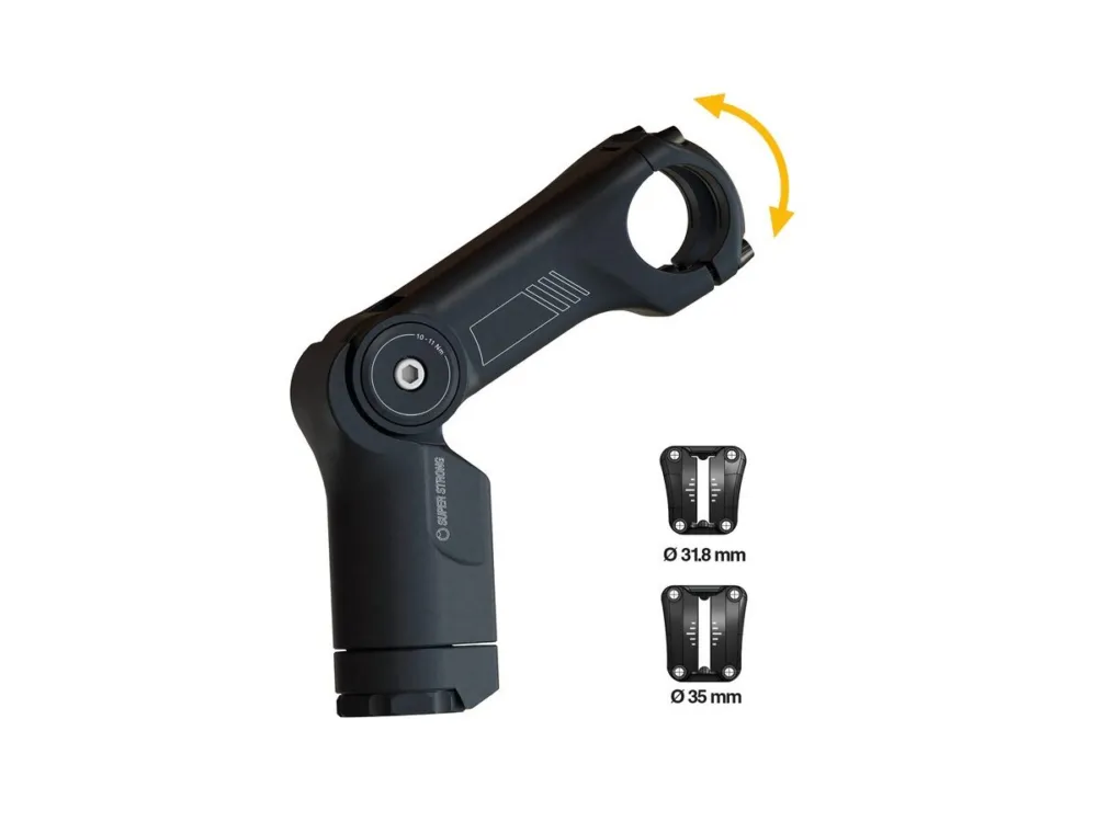 Billig Vorbau by.schulz Stem Alpha Pro SDS 110mm, Ø 31,8mm, -10/50°, schwarz, Alu
